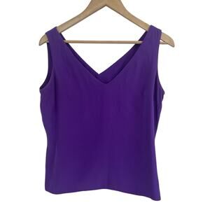 Richard Tyler Purple Tank Top Medium Minimalist Capsule Wardrobe
